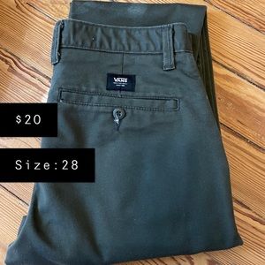 Vans Men’s Army Green Khakis